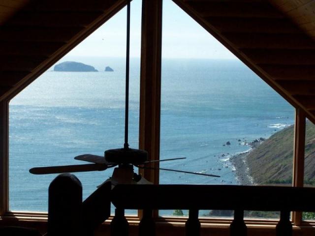 View from loft bedroom