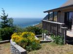 House and ocean view; south side of wrap-around deck